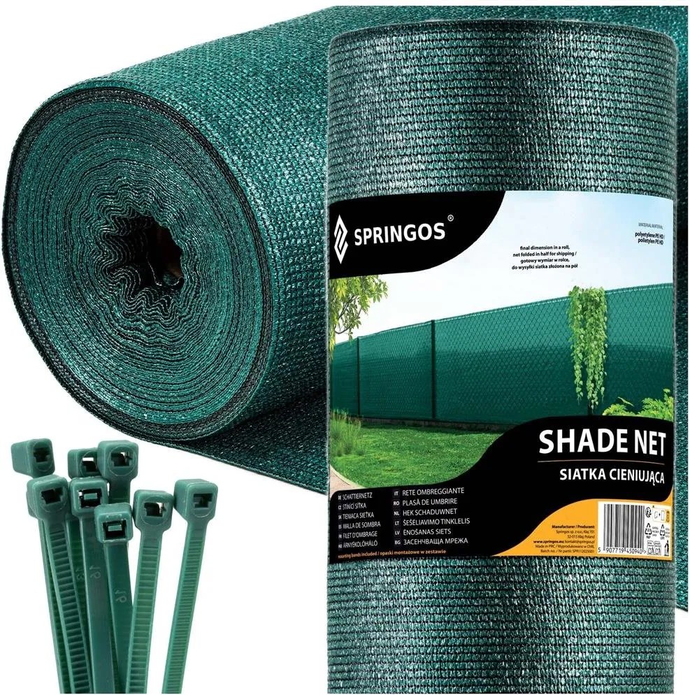 Tieniaca sieť 1,5x50 m SPRINGOS SN0019 - zelená