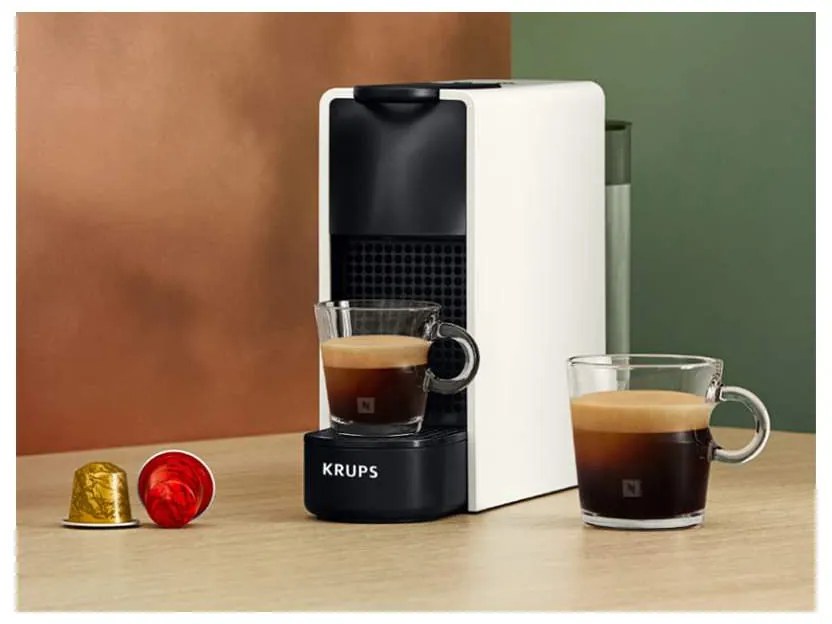 Kapsulový kávovar Krups Nespresso Essenza Mini XN110110 biely (rozbalené)