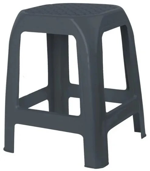 Plastová stolička DESIGN antracit, 41 x 35 x 46 cm
