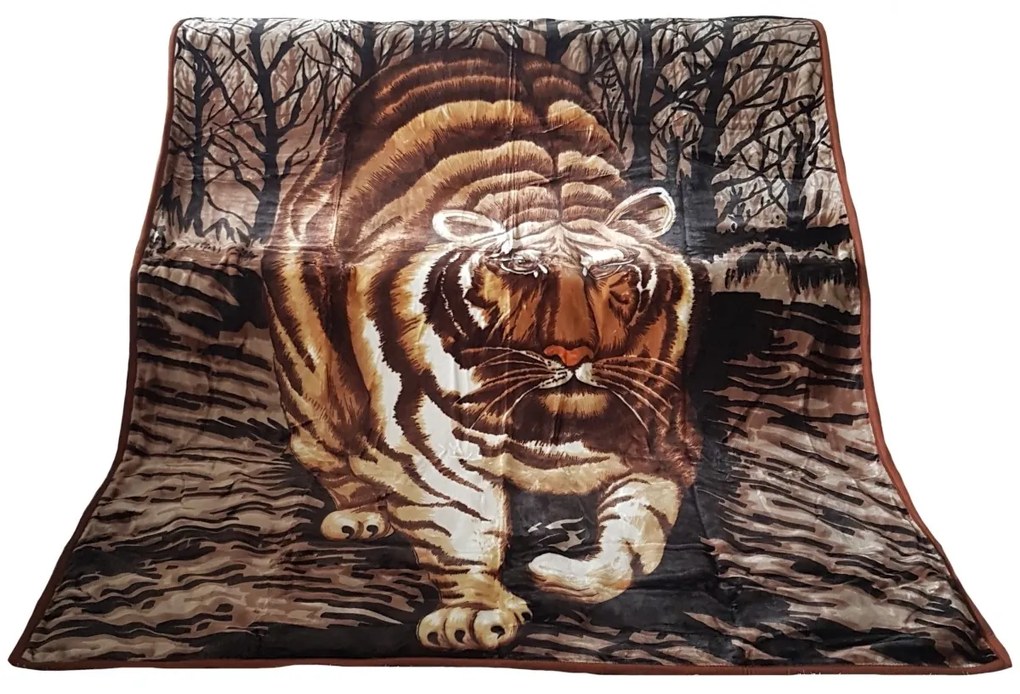 Hrubá deka s motívom tigra