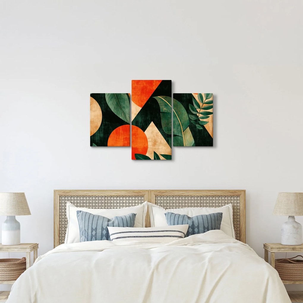 Obraz - Geometrické prírodné motívy II. (90x60 cm)