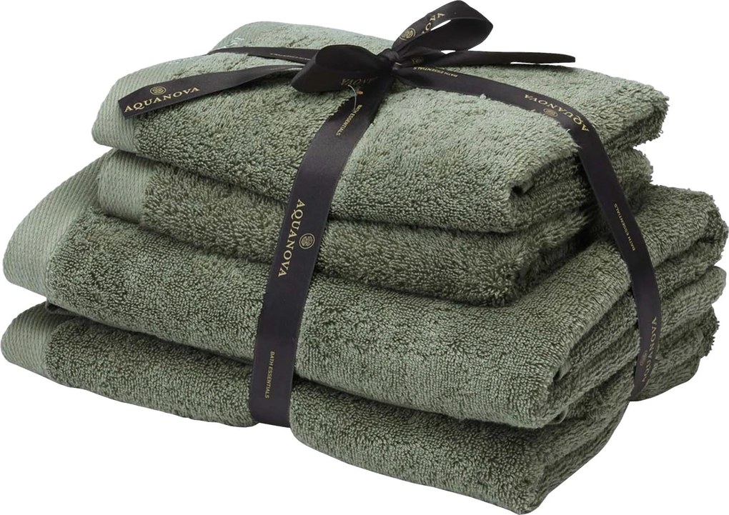 XXXLutz SADA FROTÉ UTERÁKOV, tmavozelená Aquanova - Kúpeľňový textil - 008525027506