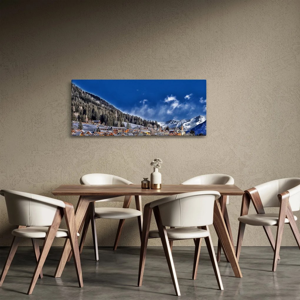 Obraz - Horské mestečko (120x50 cm)