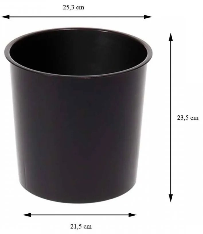 Kvetináč PÁSIKAVÝ ECO III 25 cm latte