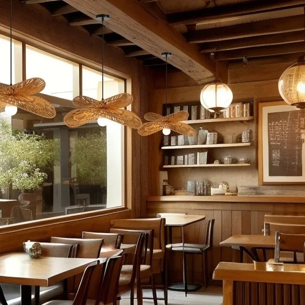 Immax 08265L - Luster na lanku MARIPOSA 1xE27/40W/230V pr. 50 cm juta