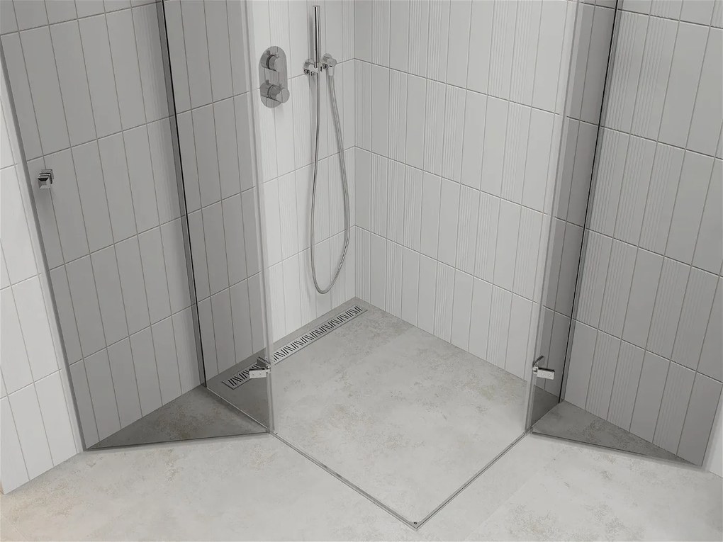 Mexen Roma DUO sprchovací kút 110x100 cm, priehľadný, chróm, 854-110-100-02-00