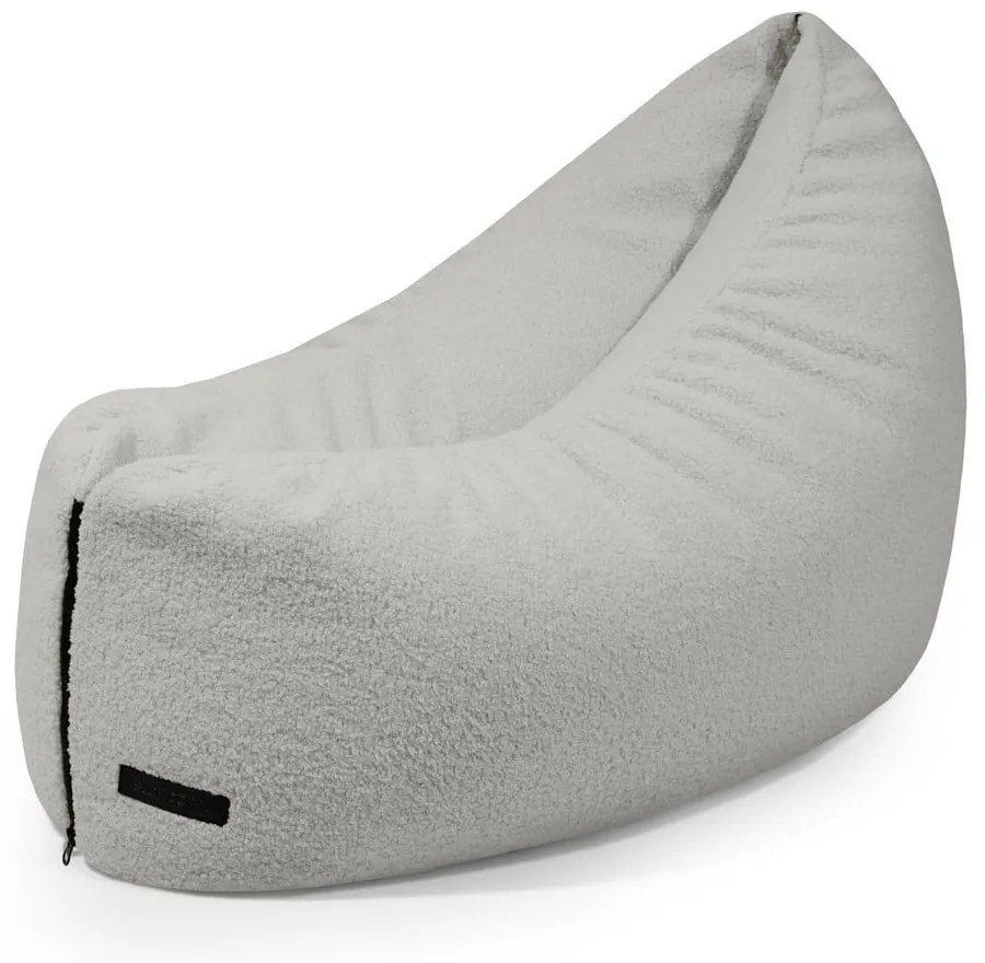 Svetlosivý detský sedací vak z textílie buklé Clip Clap 90 – SLOWDOWN