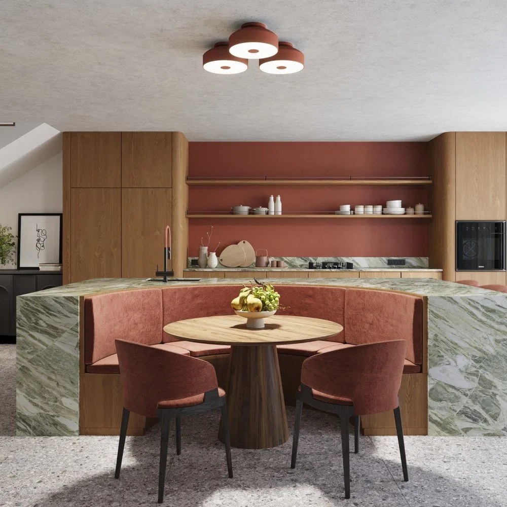 Oranžové stropné svietidlo ø 30 cm Blacko – Sollux