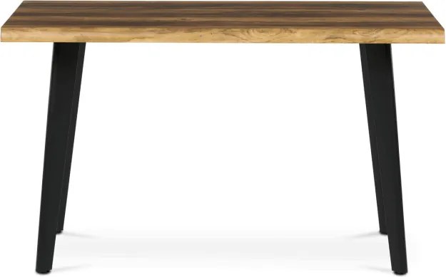 Jedálenský stôl HT-F4413 staré drevo / čierny