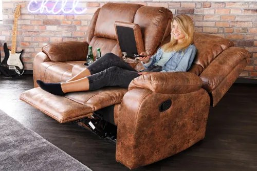 Sedacia súprava Relax 42811 Hollywood 2-sedenie Antik Hnedá - Komfort-nábytok