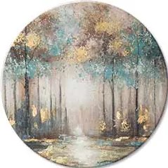 Okrúhle obrazy s akrylom Tajomstvá zlatého rána | rôzne rozmery