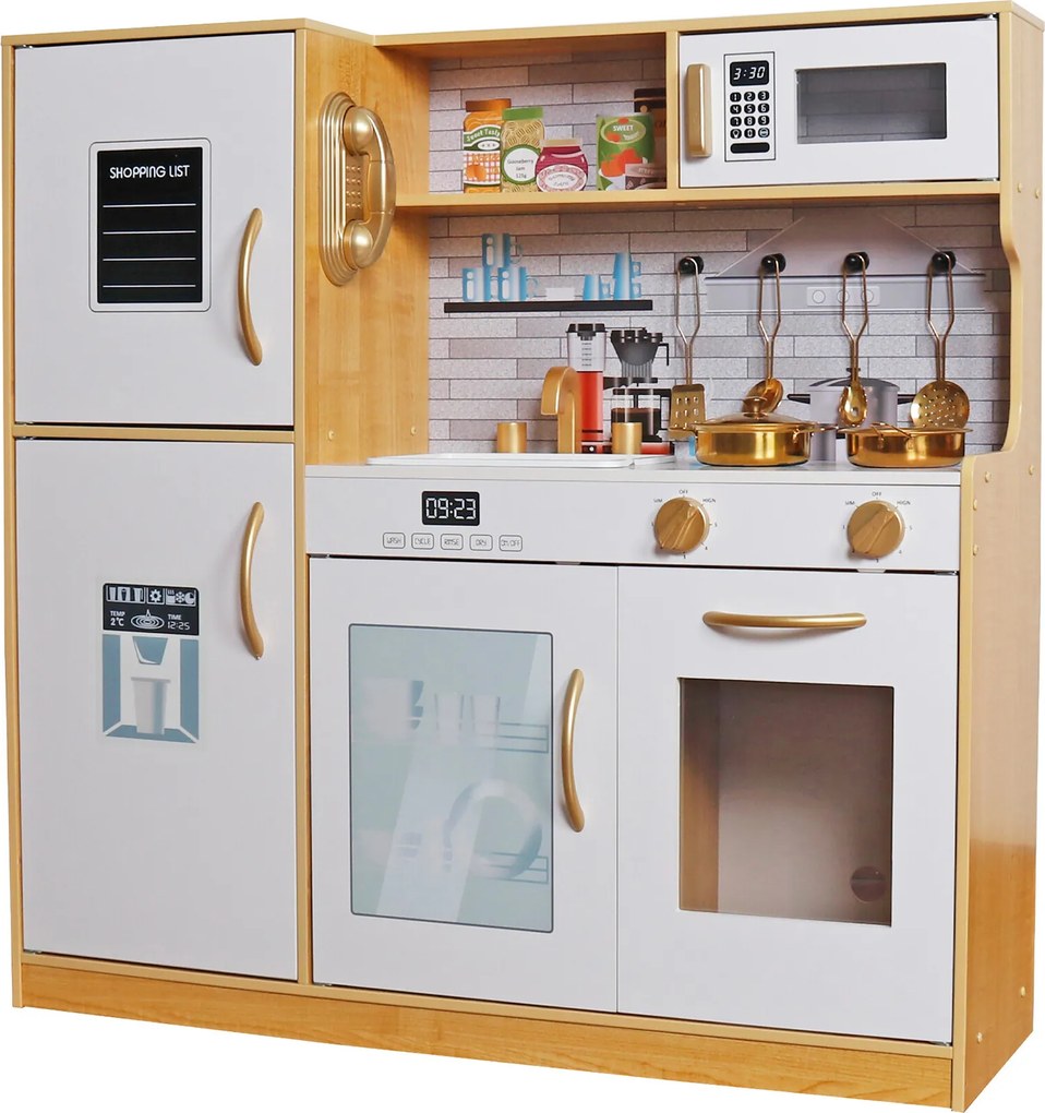 Aga4Kids Drevená kuchynka s LED osvetlením MR6151