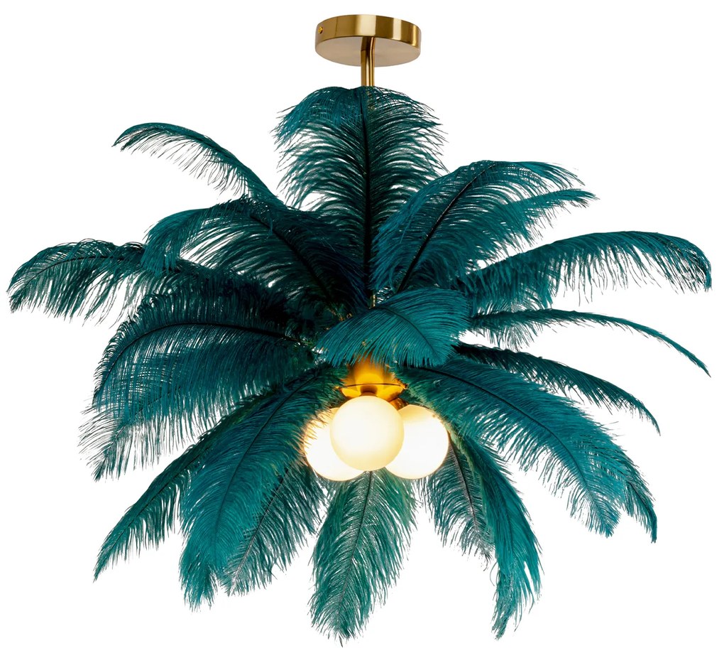 Feather Palm závesná lampa Ø87 cm zelená