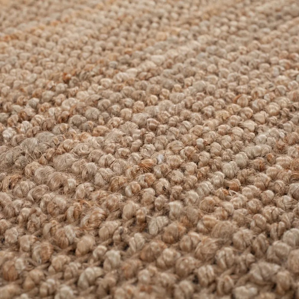 Ručne tkaný jutový behúň v prírodnej farbe 60x150 cm Jute Boucle – Flair Rugs