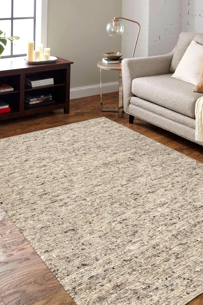 Koberec NEPAL 2100 vlnený, obojstranný, prírodný, sand/béžový