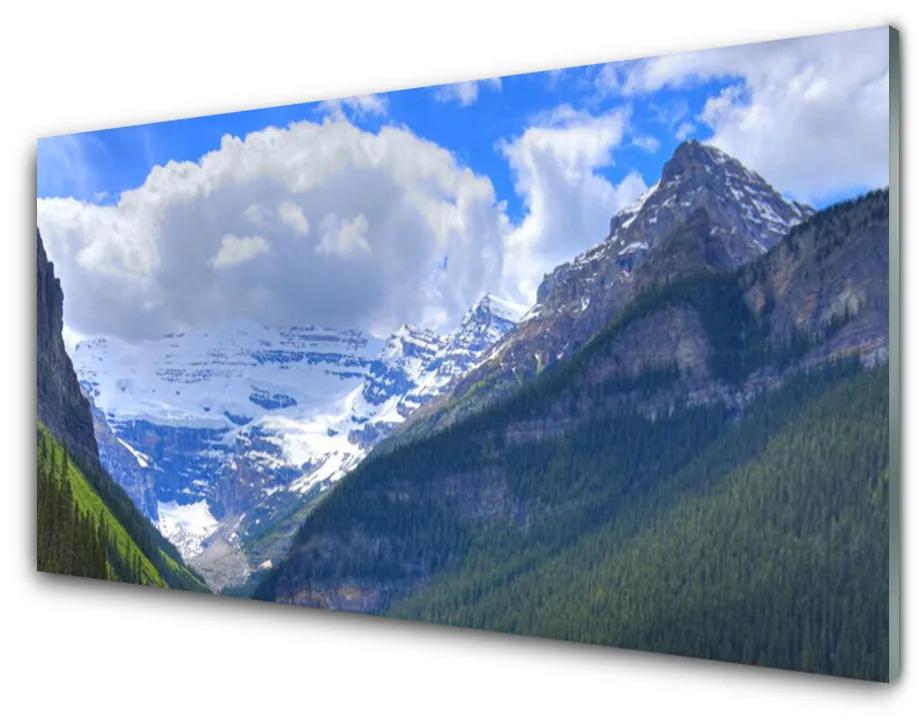 Skleneny obraz Príroda hory 100x50 cm