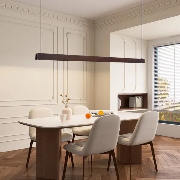 Immax NEO 07301L-LED Stmievateľný luster na lane MADEIRA 33W/230V Wi-Fi Tuya 152 cm orech