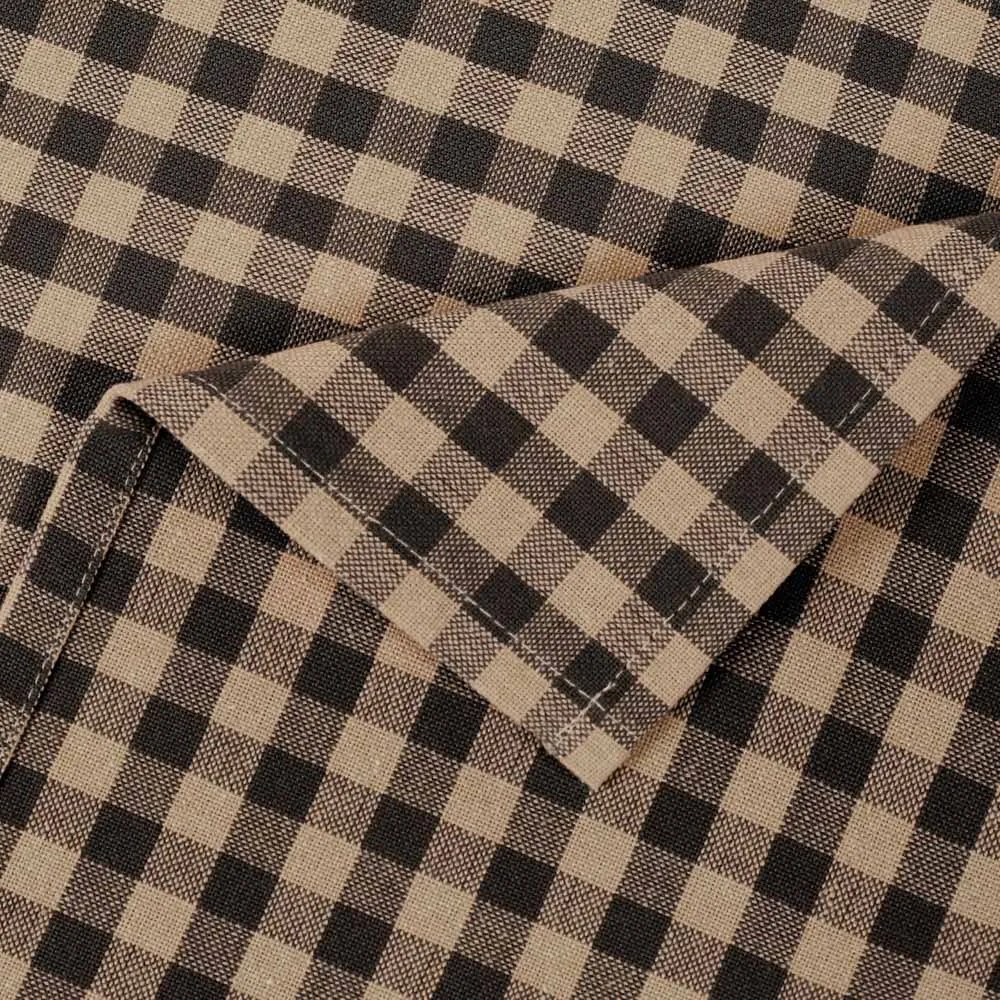 Biante Kuchynská bavlnená utierka Olivia OL-019 Hnedo-béžová kocka malá