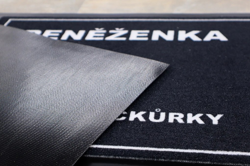 Mercury Flooring, Rohožka Checklist 40x60 cm – na von aj na doma, 40x60, čierna