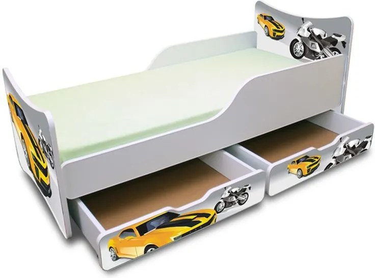 MAXMAX Detská posteľ so zásuvkou 200x90 cm - PRETEKÁR 200x90 pre chlapca ÁNO