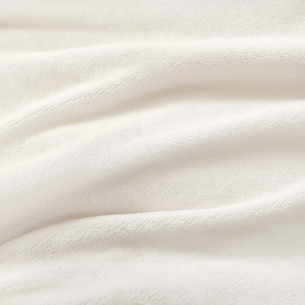 Goldea mikroplyšová elastická plachta deluxe – slonová kosť 90 x 200 cm