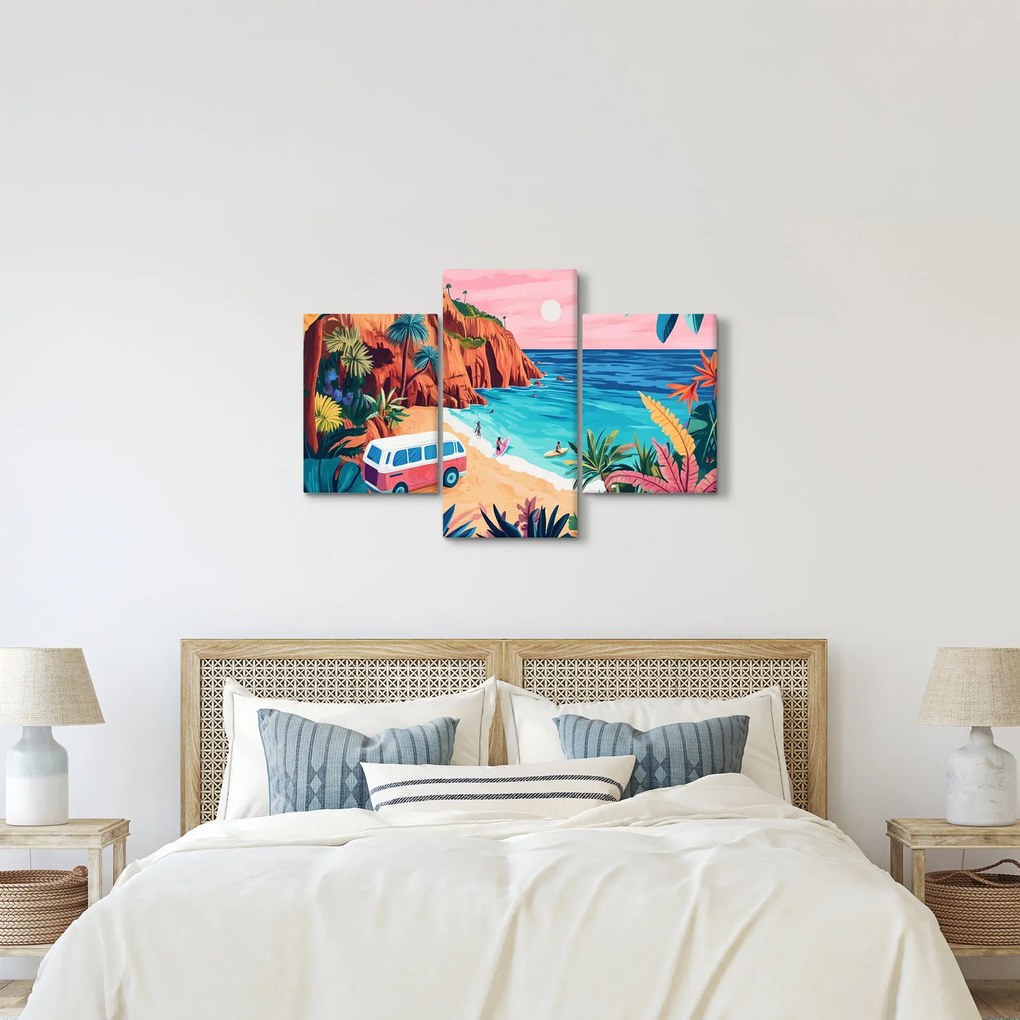 Obraz - Karavan pri oceáne (90x60 cm)