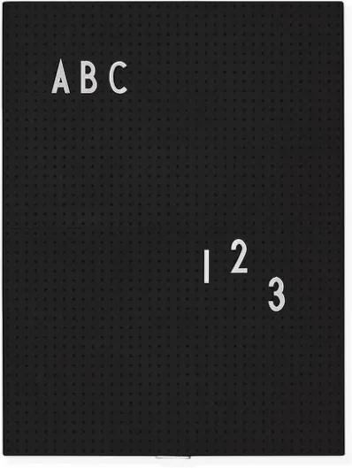 Design Letters Tabuľa Message Board A4, black