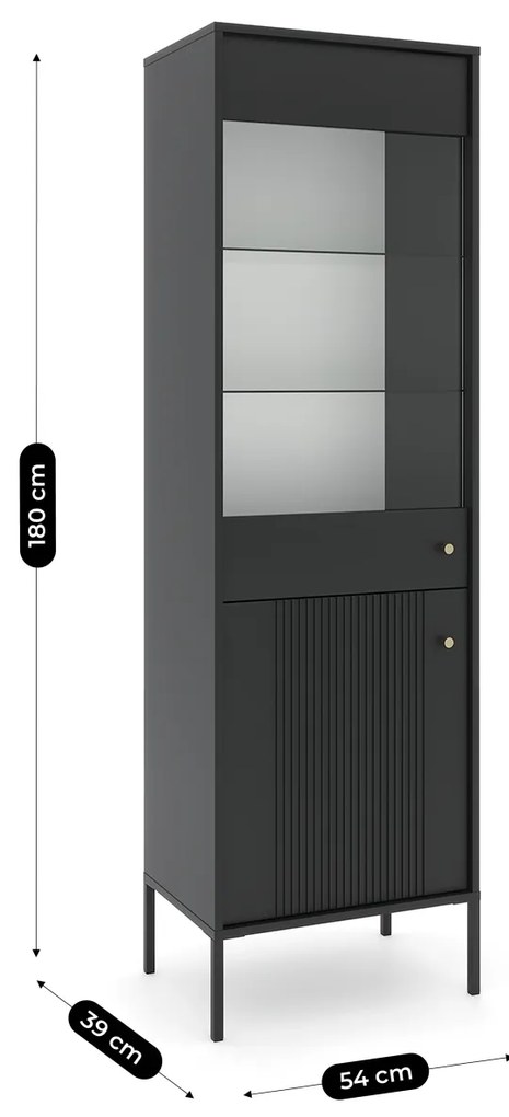 PROXIMA.store - Glamourová vitrína SOFT FARBA: biela