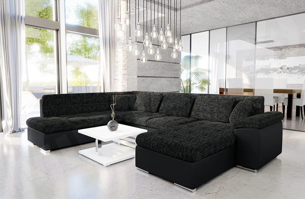 Rohová sedacia súprava Tony Bis, Dostupné poťahy: Uttario Velvet 2955 + Uttario Velvet 2955 + Uttario Velvet 2979, Strana: Pravá - U