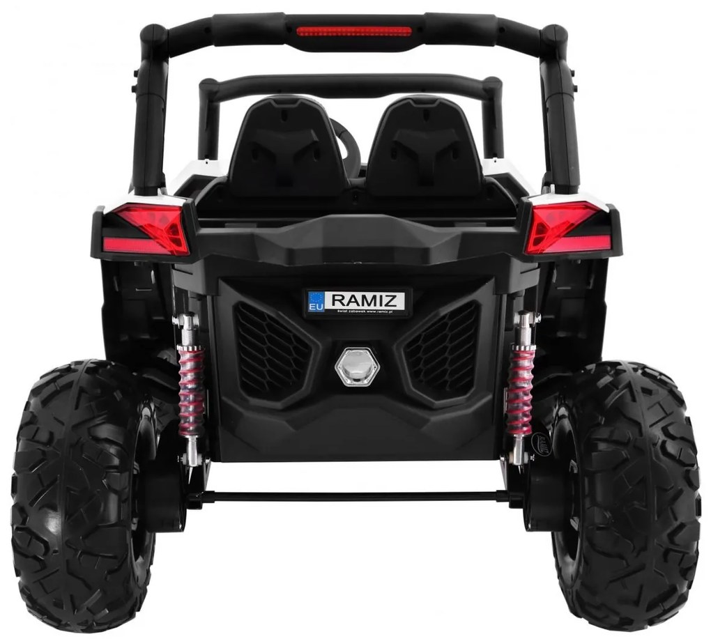 RAMIZ ELEKTRICKÁ AUTÍČKO JEEP UTV - MX - BIELA - 4X4 - 4x45W - 2 x 12V/7Ah - 2023