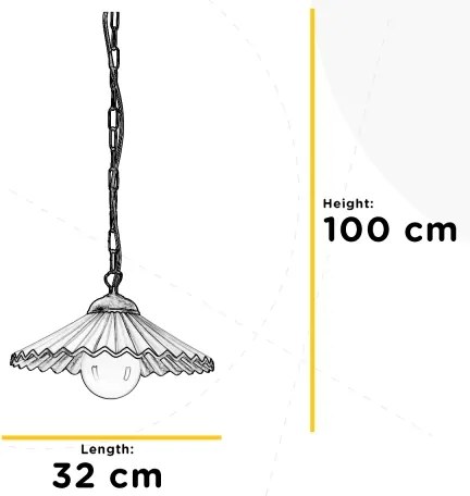 ONLI - Luster na reťazi ROSINA 1xE27/22W/230V