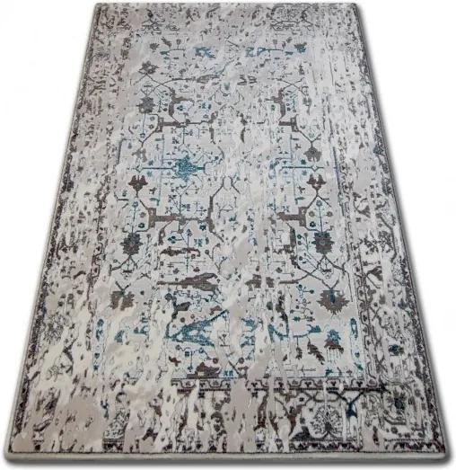 3kraft Kusový koberec AKRYLOVÝ TALAS 0309 biely/modrý