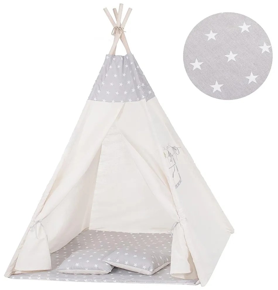 Profitent Detský stan Teepee ŠEDÝ