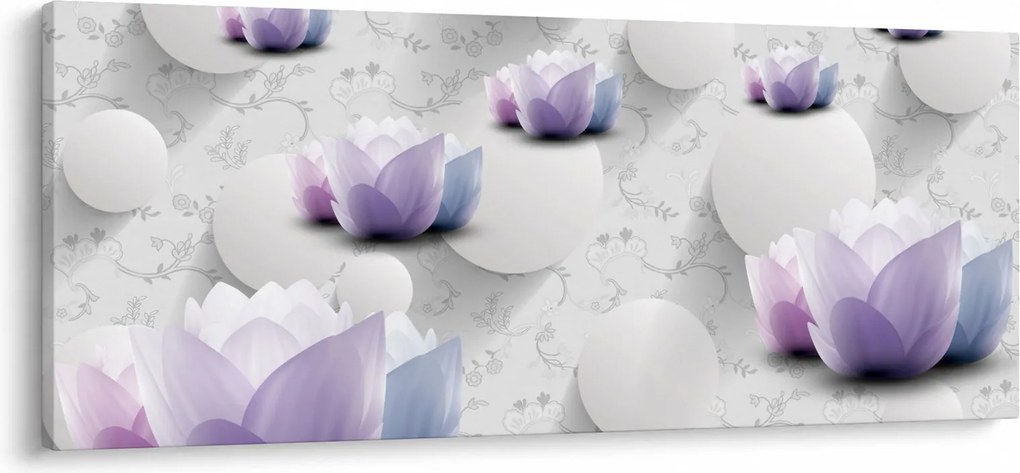 Obraz s kvetmi (120x50 cm)
