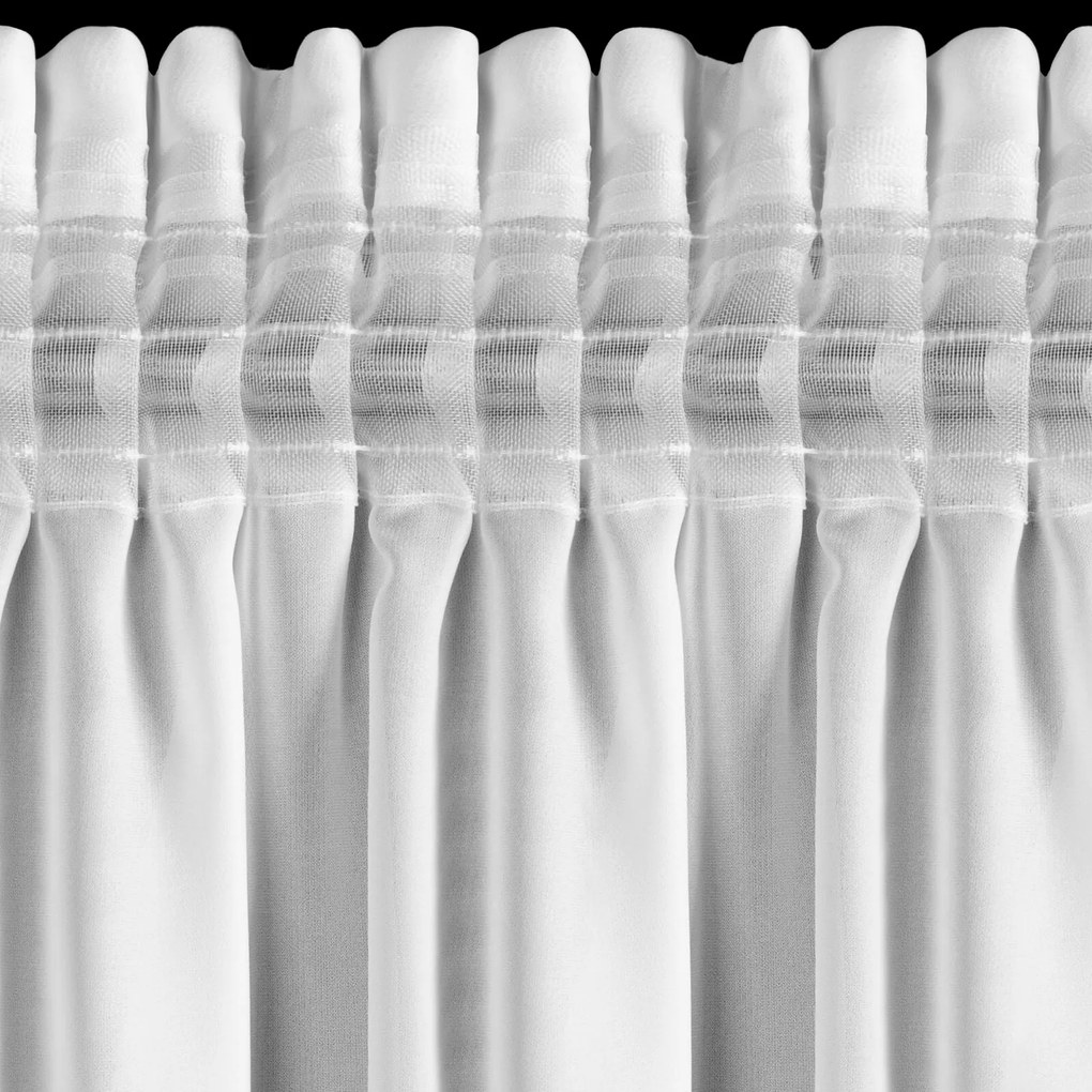 ZÁCLONA NA PÁSKE GABRIELA 140X270 CM BIELA