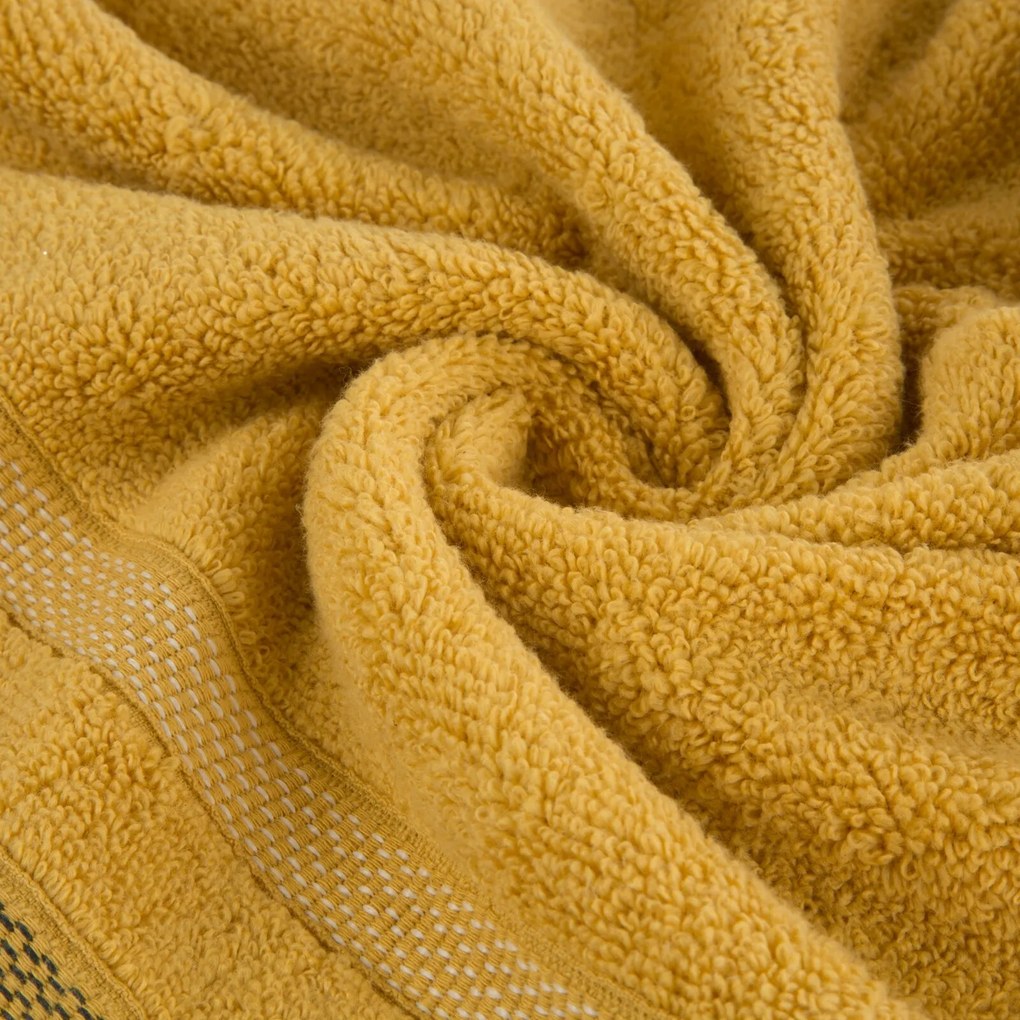 FROTÉ UTERÁK RIKI SADA 6KS 50X90 CM HORČICOVÁ