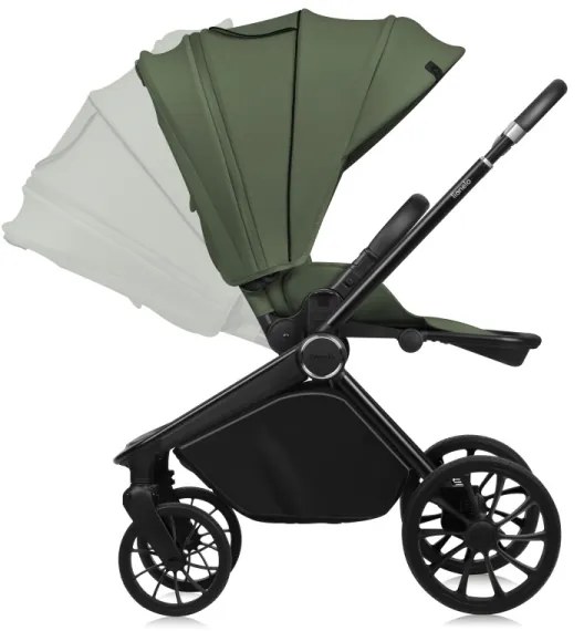 Lionelo - športový kočík MIKA PLUS olivovo zelený