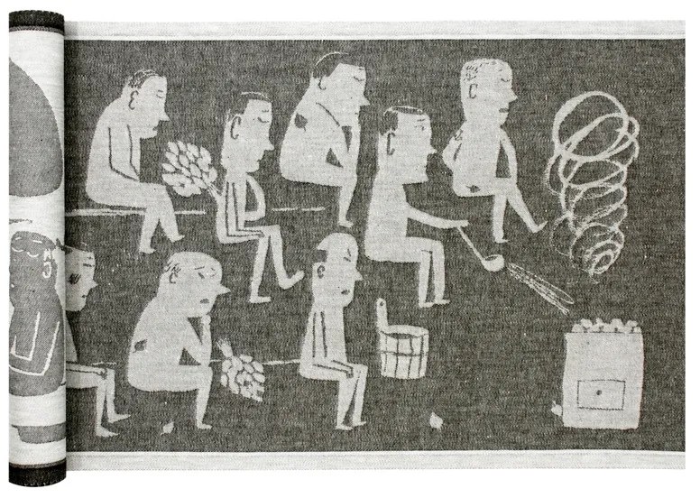 Podložka do sauny Miesten 46x150, sivá