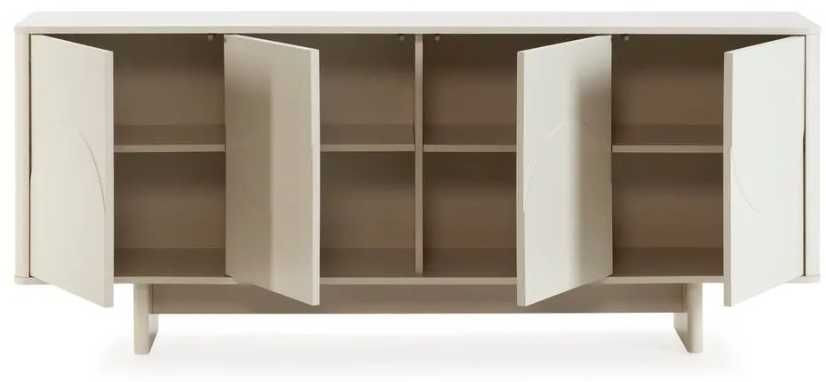 Krémovobiela komoda 180x75x40 cm Solei – MOME