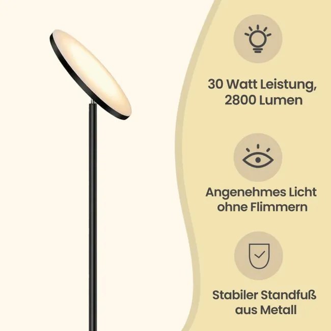 LED stojacia lampa s diaľkovým ovládaním LFLB35018BD02