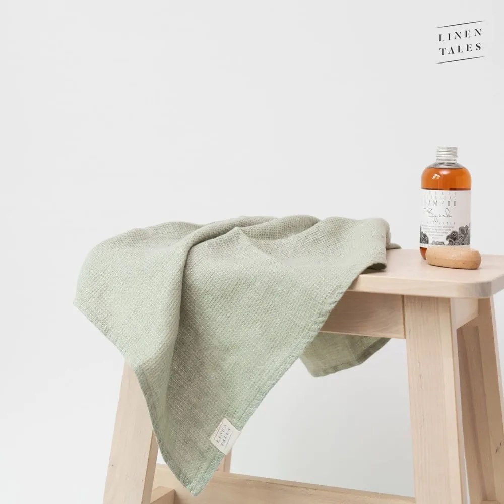 Zelený ľanový uterák 65x45 cm - Linen Tales