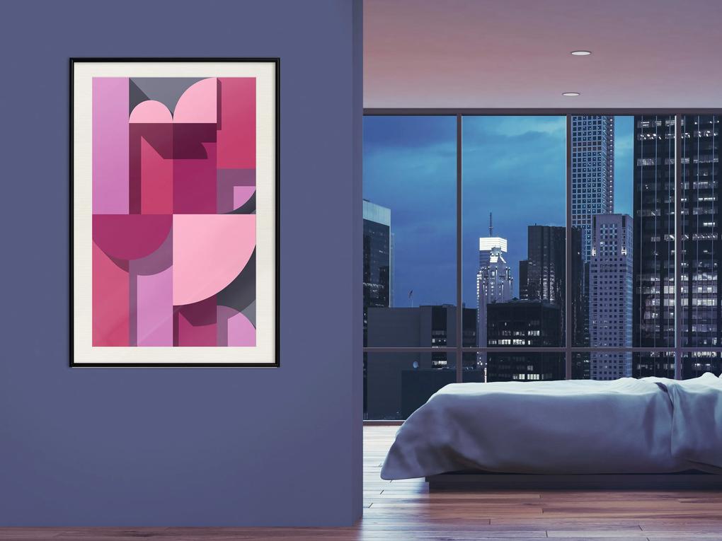 Artgeist Plagát - Abstract Home [Poster] Veľkosť: 20x30, Verzia: Zlatý rám