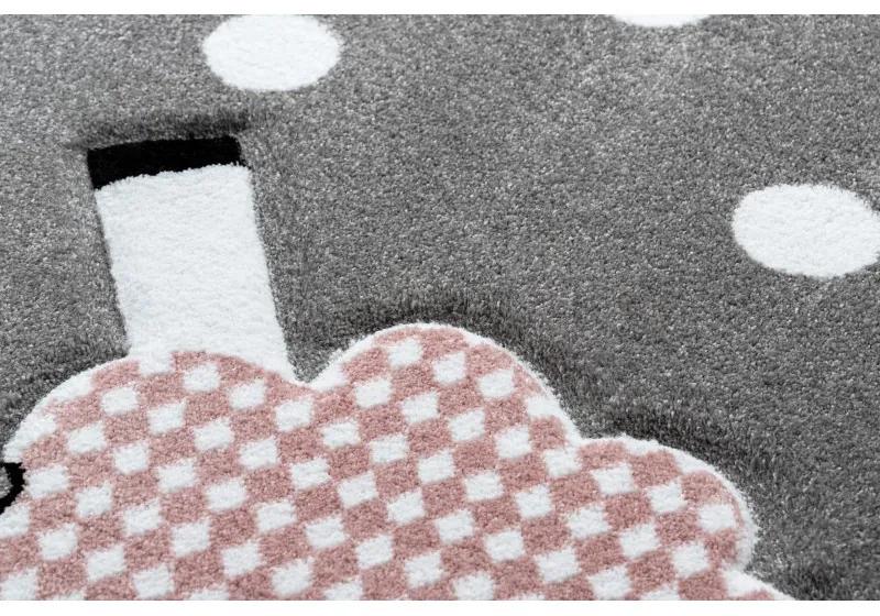 Dywany Łuszczów Detský kusový koberec Petit Dolly sheep grey kruh - 120x120 (priemer) kruh cm