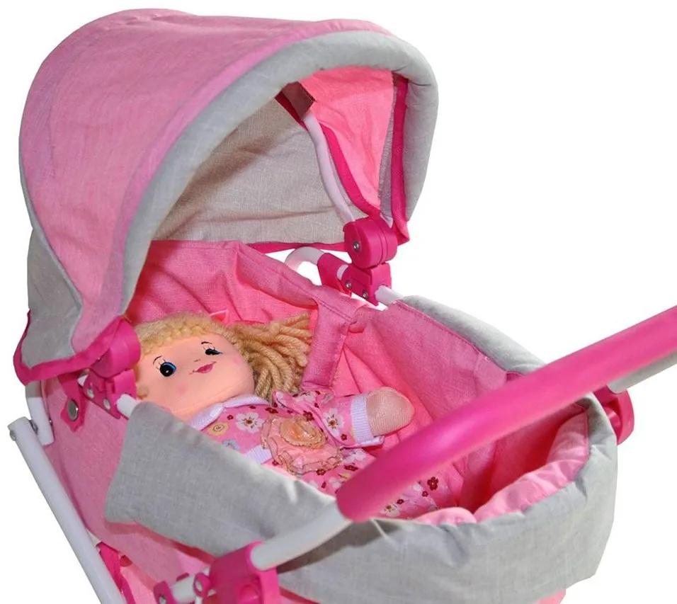CreativeToys Detský kočík pre bábiky – Milly Mally Prestige Pink