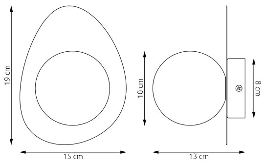 Nástenné svietidlo OVO 1xG9/8W/230V čierne