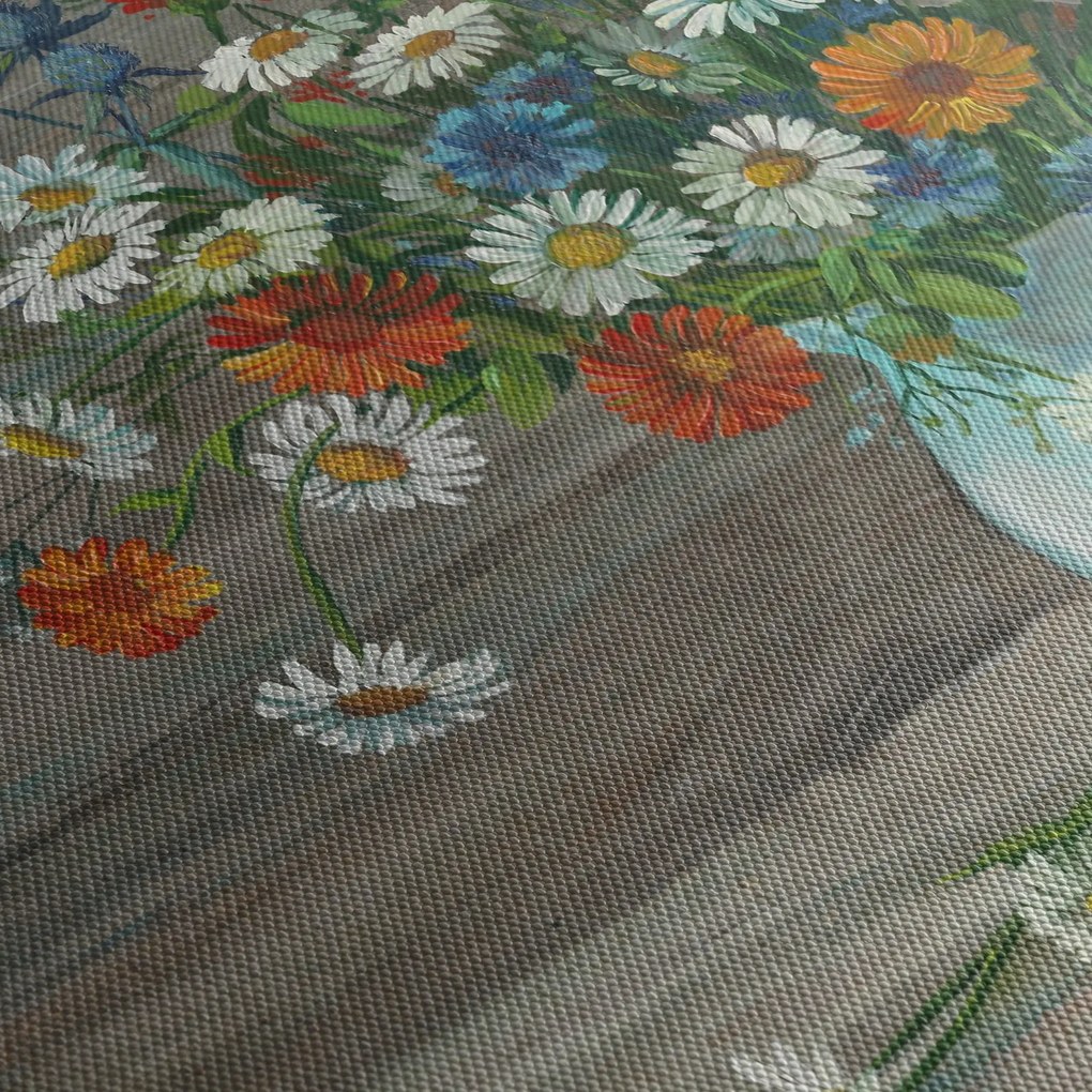 Obraz - Lúčne kvety, olejomaľba (150x105 cm)