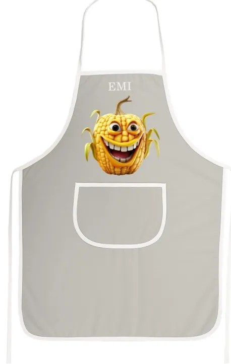 Kuchynská zástera Corny EMI, sivá