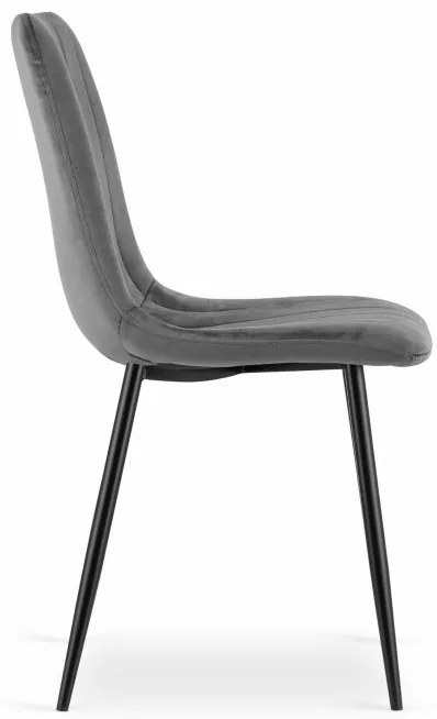 Jedálenský stôl NP so štyrmi stoličkami LAVA sivé