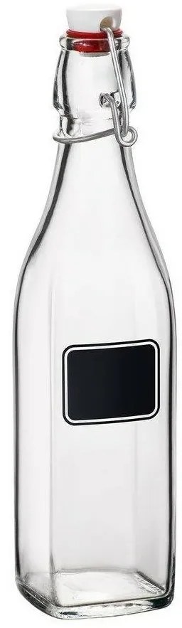 Florina Sklenená fľawša s clip uzáverom Swing, 500 ml