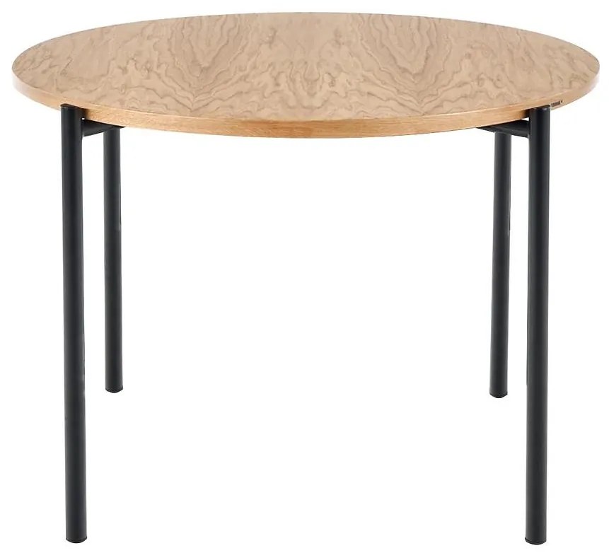 Stôl Morgan 120 Mdf/Oceľ – Dub Zlatá/Čierna